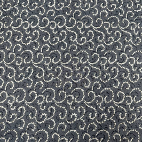 Breathtaking Blues vine swirl 100% cotton fabric by 3 Sisters for Moda, available in Sky and Dusk blue colorways.