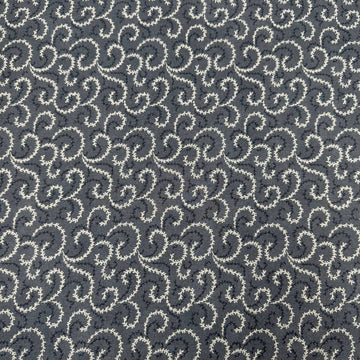 Breathtaking Blues vine swirl 100% cotton fabric by 3 Sisters for Moda, available in Sky and Dusk blue colorways.