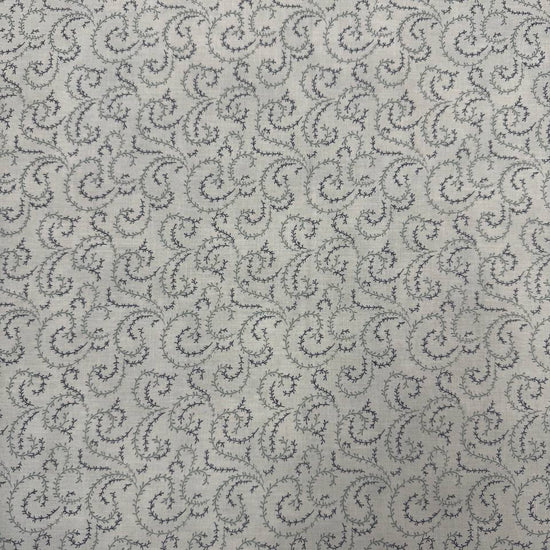 Breathtaking Blues vine swirl 100% cotton fabric by 3 Sisters for Moda, available in Sky and Dusk blue colorways.