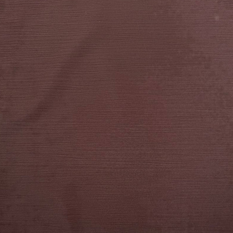 100% polyester crepe fabric, 150 cm wide, available in multiple solid colors.