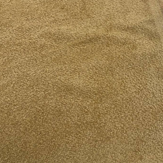 Golden beige textured upholstery fabric with a soft, plush surface, ideal for cushions, pillows, furniture upholstery, bags, and home décor projects.