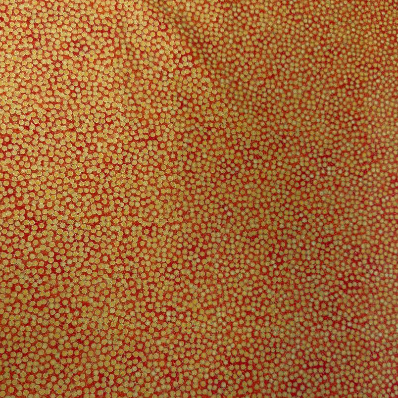 Abstract dotted fabric with a dense textured pattern and organic allover design, suitable for quilting, apparel, and craft sewing projects.