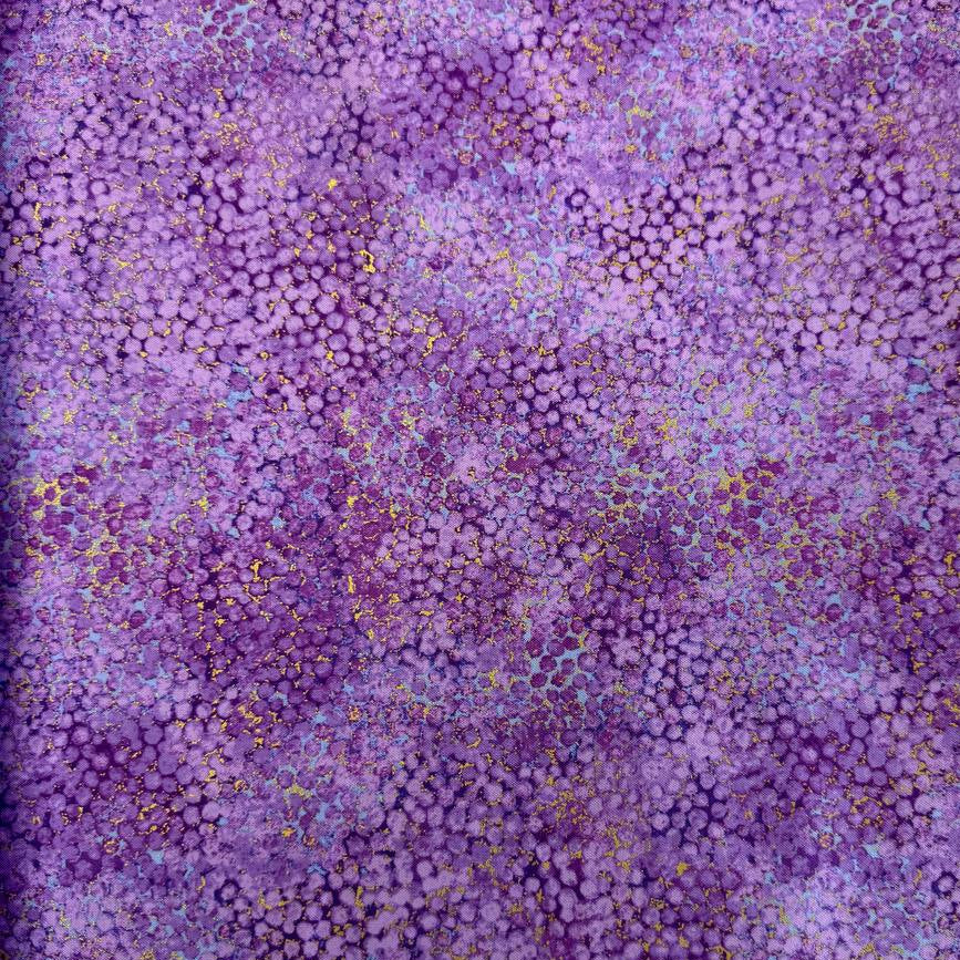Abstract bubble texture fabric with distressed organic pattern and metallic-style detailing.