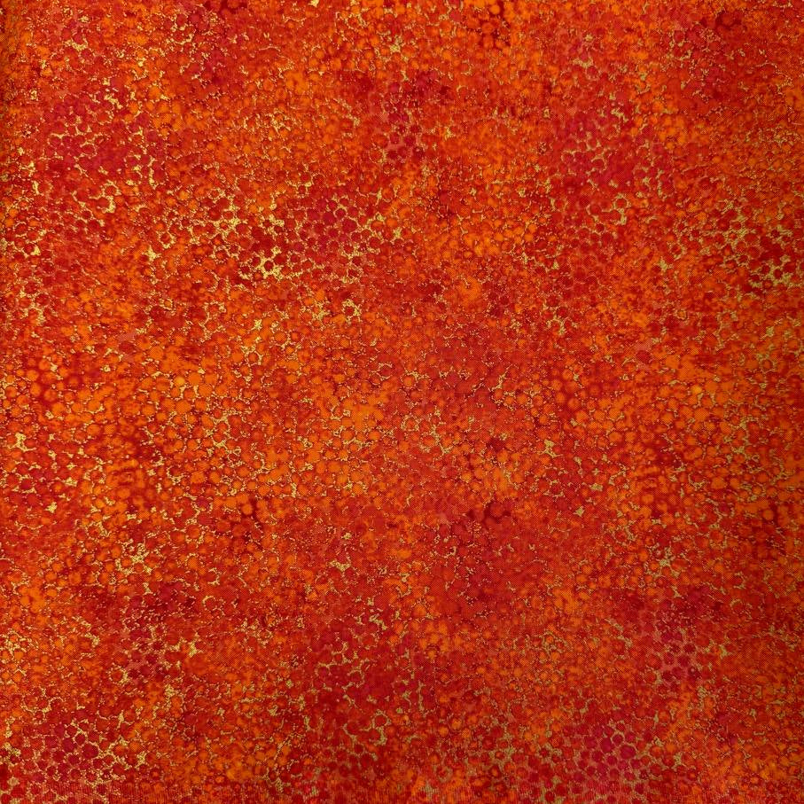 Abstract bubble texture fabric with distressed organic pattern and metallic-style detailing.