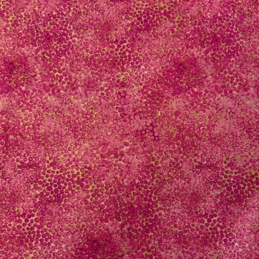 Abstract bubble texture fabric with distressed organic pattern and metallic-style detailing.