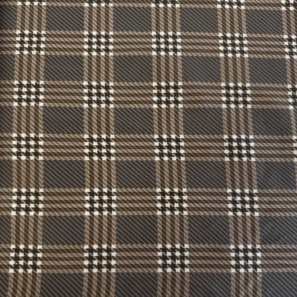 Prairie Gatherings cotton flannel fabric by Primitive Gatherings for Moda Fabrics featuring a classic plaid pattern with textured woven-style details.