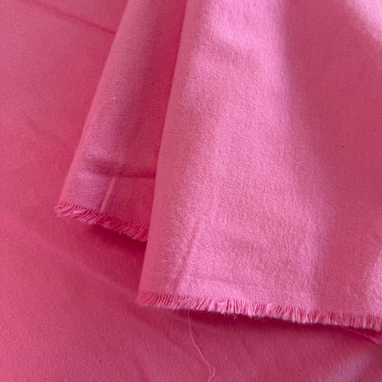 Soft 100% cotton flannelette fabric available in five solid colors: royal blue, pink, grey, mint, and white