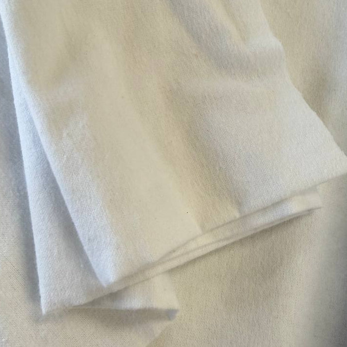 Soft 100% cotton flannelette fabric available in five solid colors: royal blue, pink, grey, mint, and white