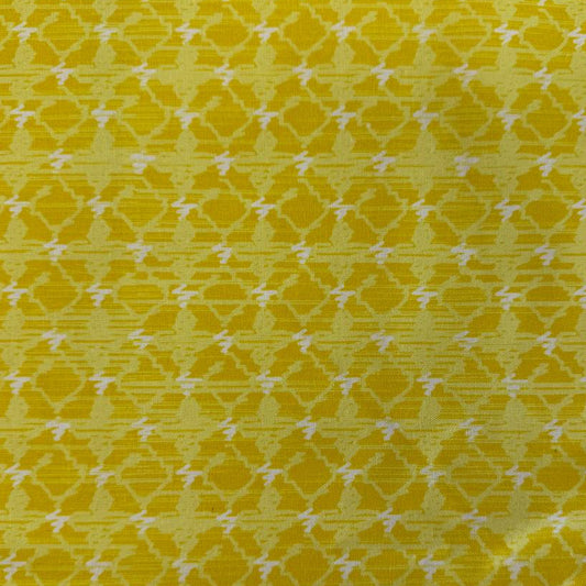 Quilting cotton fabric featuring an all-over geometric trellis pattern with a textured design suitable for quilting, sewing, and craft projects.