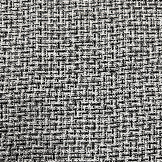 Telio Darla Tweed black and white textured woven polyester fabric