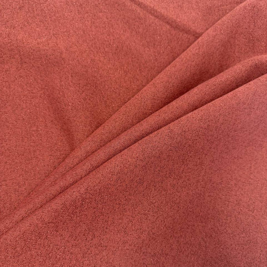French Terry Glitter cotton blend stretch fabric with soft brushed backing, available in Dusty Mint, Old Rose, Terra and Navy