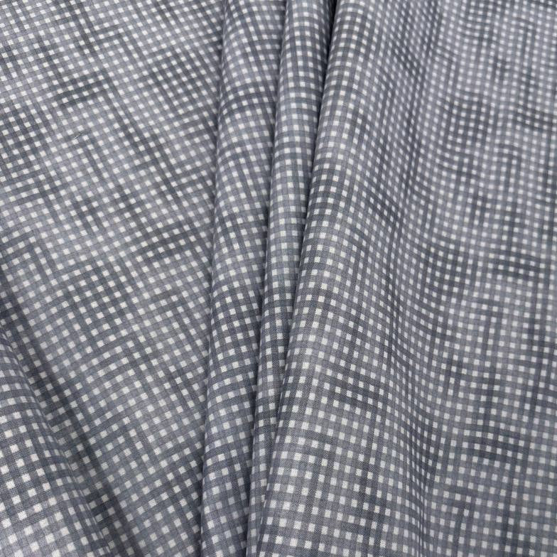 100% cotton poplin check fabric in six colours – navy blue, olive green, charcoal grey, dusty rose, mustard and beige – Sasha’s Atelier.