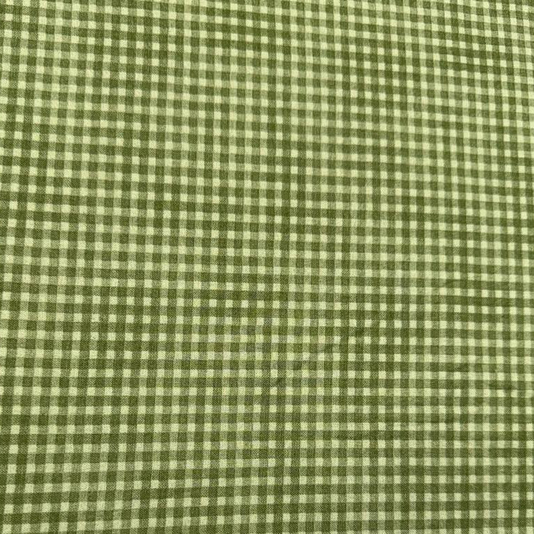 100% cotton poplin check fabric in six colours – navy blue, olive green, charcoal grey, dusty rose, mustard and beige – Sasha’s Atelier.