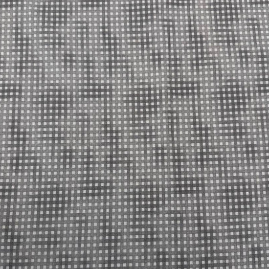 100% cotton poplin check fabric in six colours – navy blue, olive green, charcoal grey, dusty rose, mustard and beige – Sasha’s Atelier.