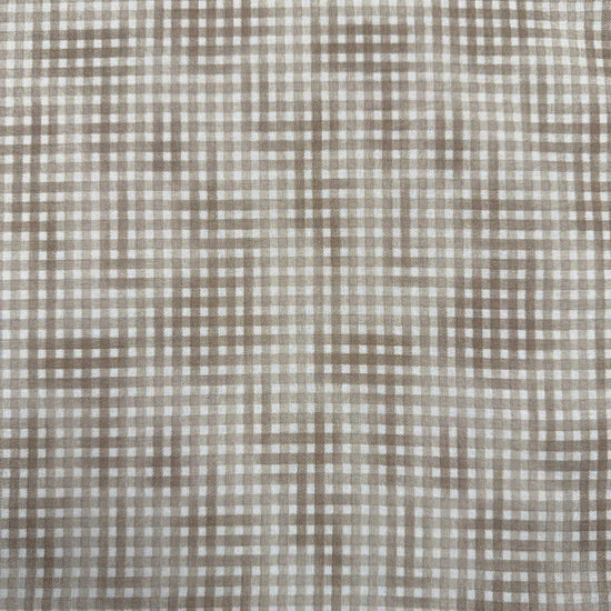 100% cotton poplin check fabric in six colours – navy blue, olive green, charcoal grey, dusty rose, mustard and beige – Sasha’s Atelier.