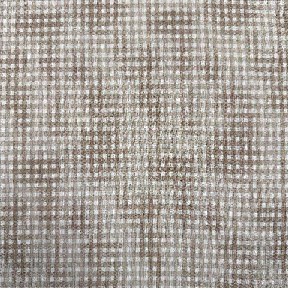 100% cotton poplin check fabric in six colours – navy blue, olive green, charcoal grey, dusty rose, mustard and beige – Sasha’s Atelier.