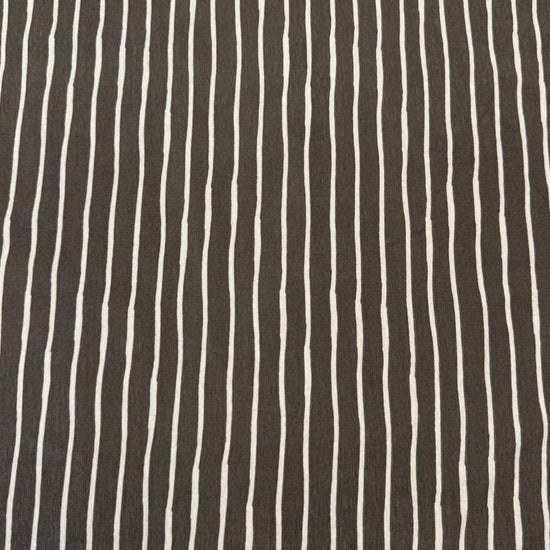 Taupe cotton jersey knit fabric with light vertical stripes, 95% cotton and 5% elastane, 200 GSM.