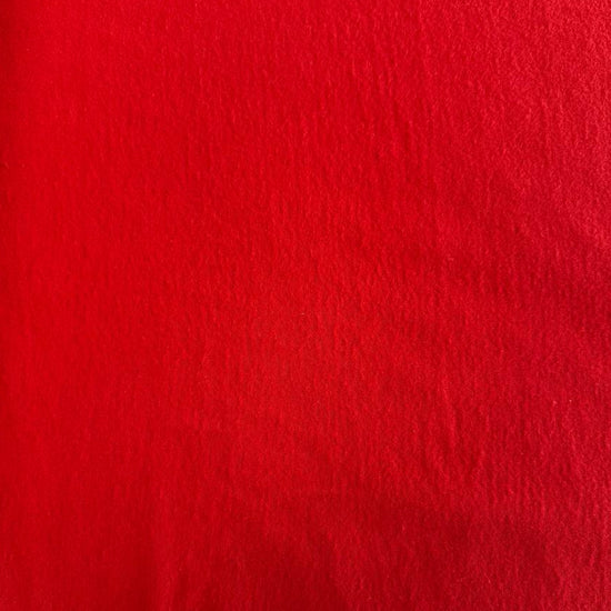 Flannel Snuggle MK Solid Red flannel fabric, 100% cotton, soft solid red flannel for quilting, blankets, pajamas, and sewing projects.