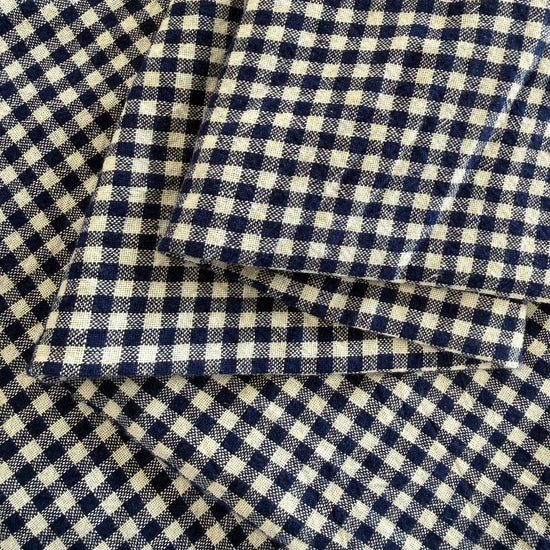 Télio organic cotton gingham fabric in multiple colors, 100% organic cotton check fabric for sewing, quilting, apparel and home décor