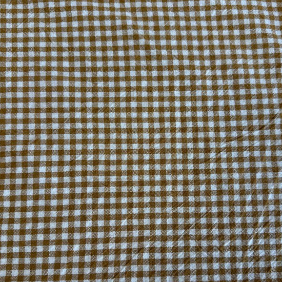 Télio organic cotton gingham fabric in multiple colors, 100% organic cotton check fabric for sewing, quilting, apparel and home décor