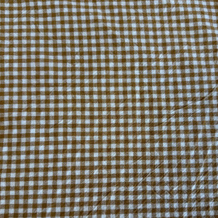 Télio organic cotton gingham fabric in multiple colors, 100% organic cotton check fabric for sewing, quilting, apparel and home décor