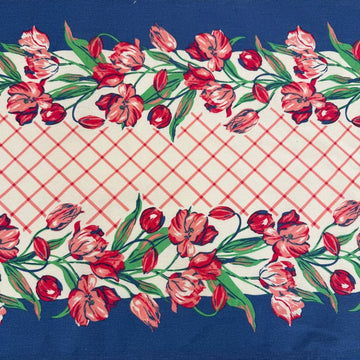 Classic Retro, Tulip, Tulip Toweling, Floral Toweling, Cotton Toweling, 100% Cotton, Retro Floral, Kitchen Toweling, 16 Inch Toweling, Home Decor