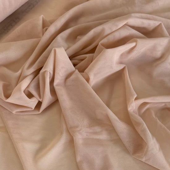 Stretch mesh fabric made from 80% nylon and 20% spandex, available in six beautiful colors and sold in 0.5 metre increments.