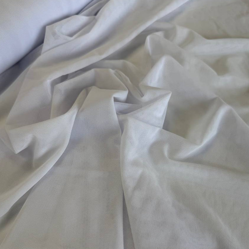 Stretch mesh fabric made from 80% nylon and 20% spandex, available in six beautiful colors and sold in 0.5 metre increments.