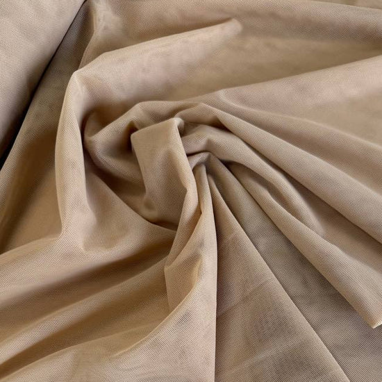 Stretch mesh fabric made from 80% nylon and 20% spandex, available in six beautiful colors and sold in 0.5 metre increments.
