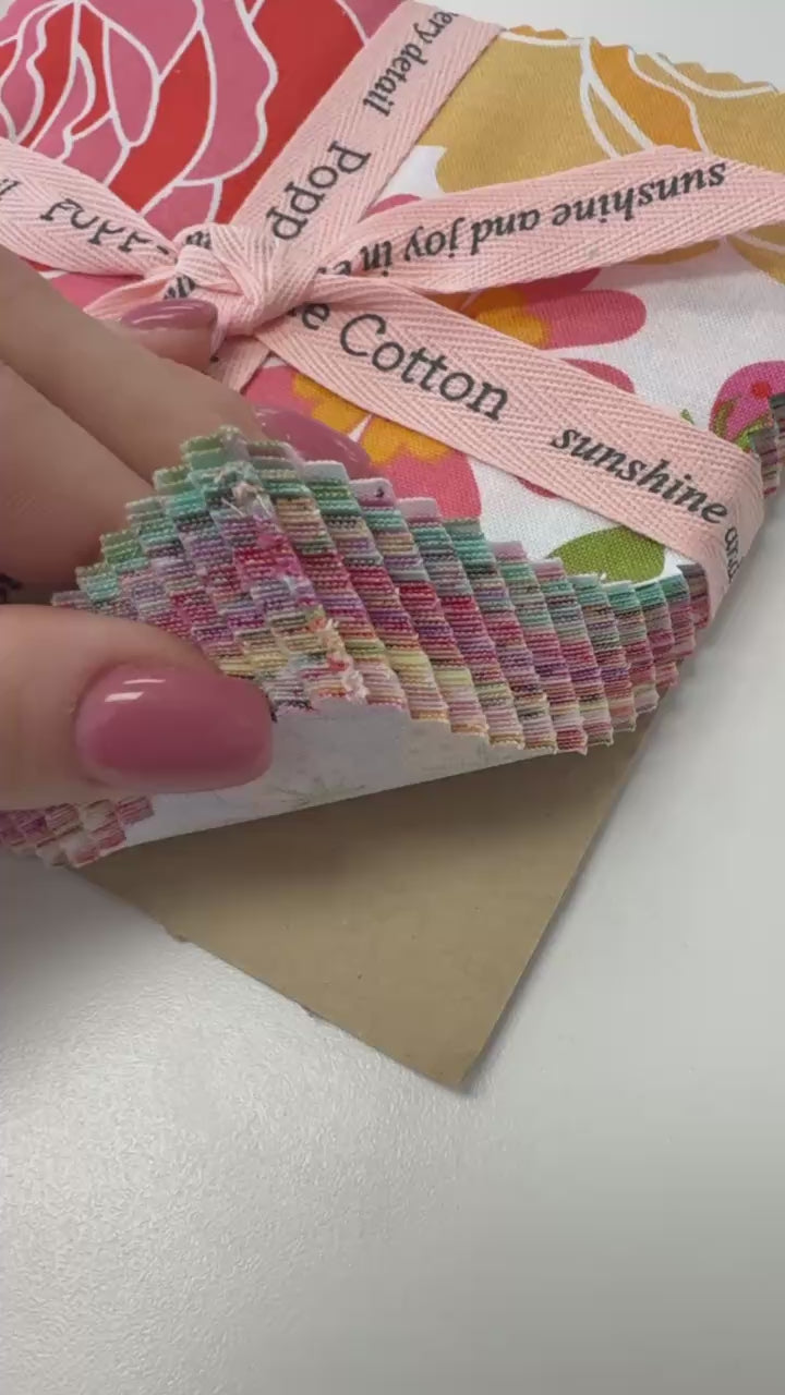 Calico Cowgirls charm pack 5 inch squares by Lori Woods for Poppie Cotton quilting fabric bundle