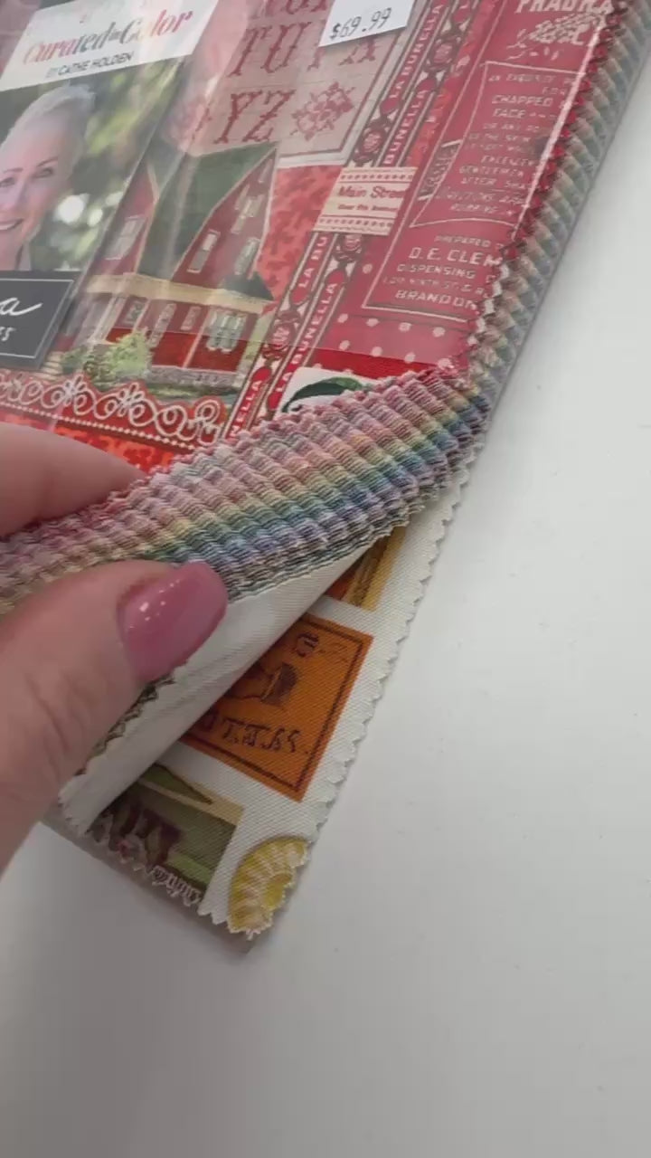 curated in color layer cake moda fabrics cathe holden red vintage quilting fabric bundle